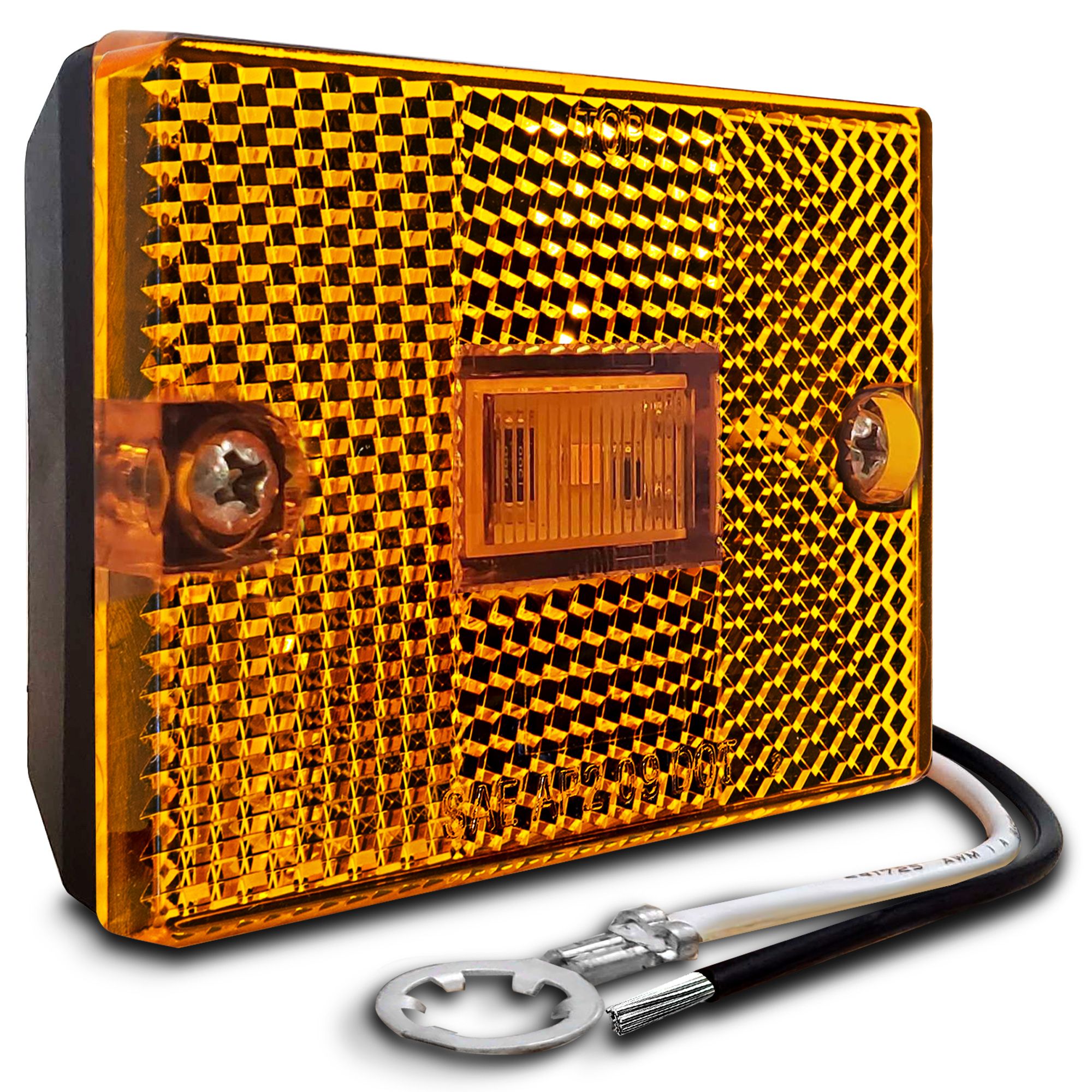 Amazon.com: (1) LED Light 2 Diode Clear Lens/Amber 1x2.5