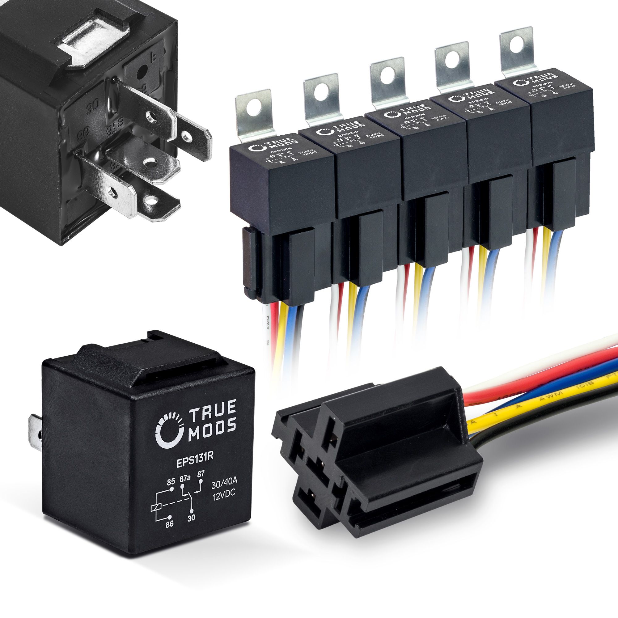 Amazon.com: Fevas CP1aH-12V ACPP341 Automotive 5-pin Relay