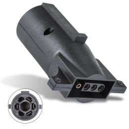 7-Way Blade to 4-Way Flat Trailer Adapter