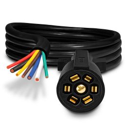 8ft 7-Way Blade 10-14 AWG Trailer Cable