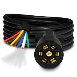 12ft 7-Way Blade 10-14 AWG Trailer Cable