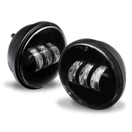 4.5-Inch LED Fog Light Kit for Harley Davidson - Black