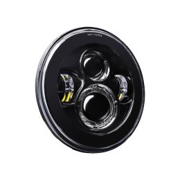 7-Inch LED Headlight for Harley Davidson Motorcycle - Black