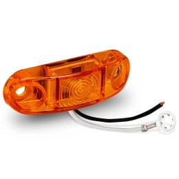 2.5-Inch Oval Surface-Mount Amber LED Marker Light - DOT FMVSS 108 - SAE P2