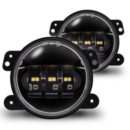 4-Inch LED Fog Light Kit for Jeep Wrangler JK 2007-2018