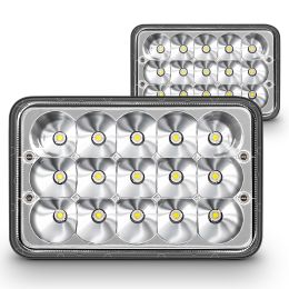 HDL1461 4x6 45W LED Headlight - Chrome