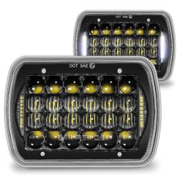 Led Headlights Nilight 45w 7x6 5x7 Hi/Lo Led Sealed Beam H6054 6053 6052  5054 Replacement