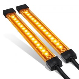 5-Inch Amber LED Motorcycle Turn Signal Tail Light Strip Kit