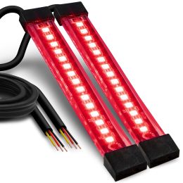 5-Inch Red LED Motorcycle Turn Signal Brake Tail Light Strip Kit