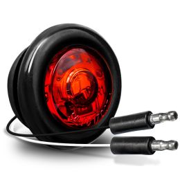 3/4-Inch Round Grommet-Mount Red LED Marker Light - DOT FMVSS 108 - SAE P2PC