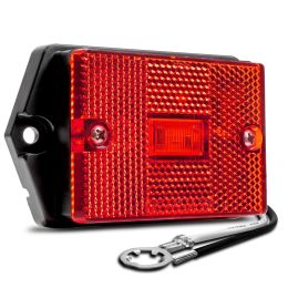 3x2-Inch Surface Mount Red LED Marker Light - DOT FMVSS 108 - SAE AP2