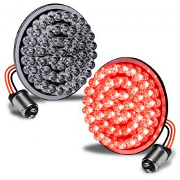 2-Inch 1157 Red LED Turn Signal/Brake/Tail Light Set for Harley Davidson