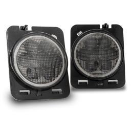 Amber LED Side Marker Light Kit for Jeep Wrangler JK JKU 2007-2018 - Smoked
