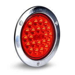 4-Inch Round Surface-Mount 24-LED Tail Light - Red (ECO Version)