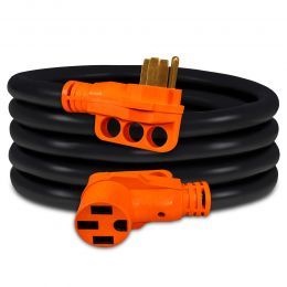 NEMA 14-50P/14-50R 125/250V 50A RV Power Extension Cord