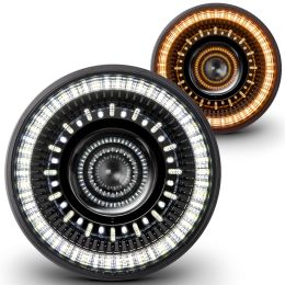 LEDHDL1603 7-Inch H6024 LED Headlight w/ Turn Signals - DOT  Approved Z Cutoff Line