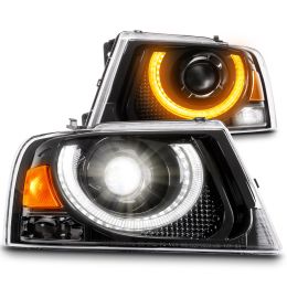 LED Headlight Assembly w/ Turn Signal for Ford F150 Lincoln Mark LT 2004-2008