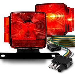 Under/Over 80" Wide Trailer Combination Tail Light Kit (Eco Verison)