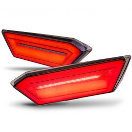 Diffuser Design Smoked LED Tail Light w/ F1-Blinker-Brake for Polaris RZR Trail S1000 S900