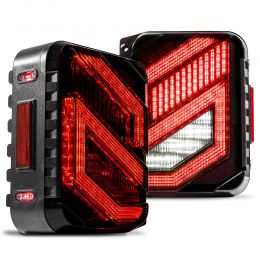 TBL2581 LED Tail Brake Light for Jeep Wrangler JK JKU 2007-2018 - Dark Smoked