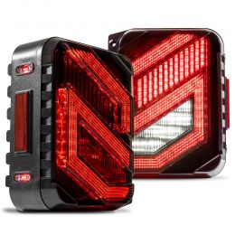 TBL2581 LED Tail Brake Light for Jeep Wrangler JK JKU 2007-2018 - Smoked