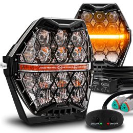 7-Inch 120W LED Offroad Work Light Pods - Black