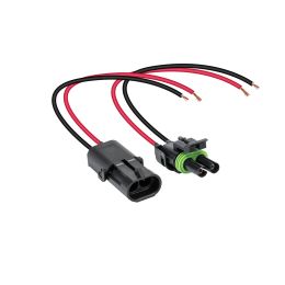 2-Way 12 AWG 10-Inch Wire Weather Pack Adapter Set
