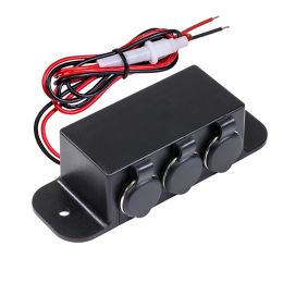 3-Port Cigarette Lighter Outlet Extension Box