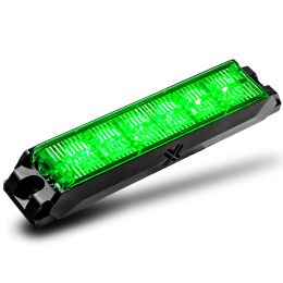 NanoFlare 5.25-Inch 6W LED Surface-Mount Grille Strobe Light Head - Green
