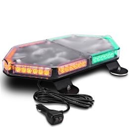 NanoFlare 17-Inch 56W LED Strobe Mini Light Bar - Amber / Green
