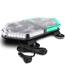 NanoFlare 17-Inch 56W LED Strobe Mini Light Bar - Green / White