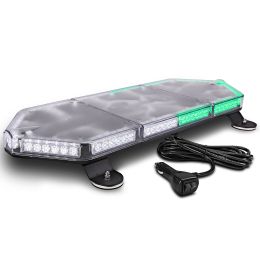 NanoFlare 26-Inch 80W LED Strobe Mini Light Bar - Green / White