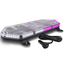 NanoFlare 26-Inch 80W LED Strobe Mini Light Bar - Purple / White