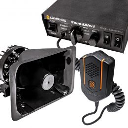 SoundAlert 100W 120-130dB Police Siren Bull-Horn Speaker Combo Kit