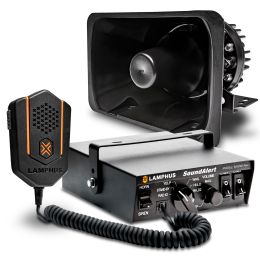 SoundAlert 100W 120-130dB Police Siren Bull-Horn Speaker Combo Kit