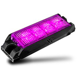 NanoFlare 4-Inch 4W LED Surface-Mount Grille Strobe Light Head - Purple