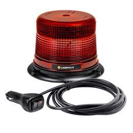 AURA 5-Inch 12W LED Strobe Beacon Light - Red
