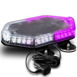 NanoFlare 12-Inch 40W LED Strobe Mini Light Bar - Purple / White