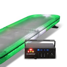 SolarBlast 37-Inch 82W LED Strobe Full-Size Light Bar - Green