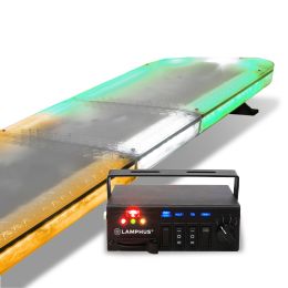 SolarBlast 47-Inch 98W LED Strobe Full-Size Light Bar - Amber / Green