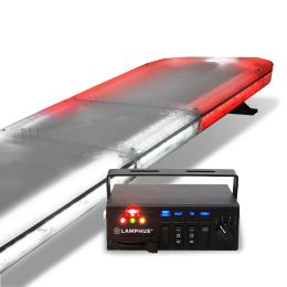 SolarBlast 47-Inch 98W LED Strobe Full-Size Light Bar - Red / White