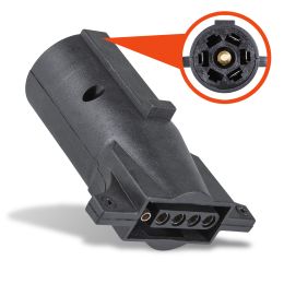 7-Way Blade to 5-Way Flat Trailer Adapter
