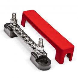 4-Inch 6-Way Power Distribution Block - Red