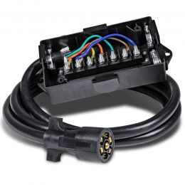 7-Way Trailer Wiring Junction Box w/ 8ft Cable