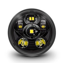 5.75-Inch (5 3/4) LED Headlight for Harley Davidson - Black