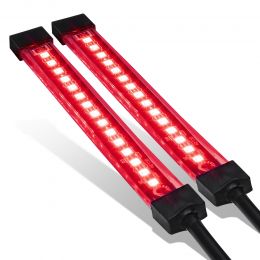 5-Inch Red LED Motorcycle Turn Signal Brake Tail Light Strip Kit