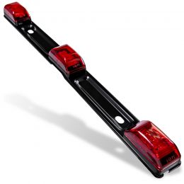 15-Inch 9-LED Trailer Identification Light Bar - Red