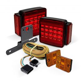 Premium LED Trailer Tail Light Kit w/ Amber Marker Lights for All Size Trailers