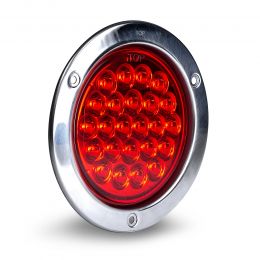 4-Inch Round Surface-Mount 24-LED Tail Light - Red