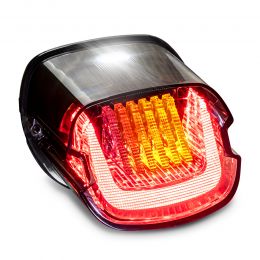 TBL0394 LED Brake Tail Light w/ F1-Blinker and Sequential Turn Signals for Harley Davidson - DOT FMVSS 108